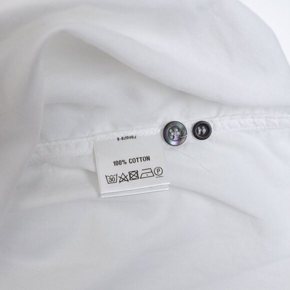 Dries Van Noten Shirt White Utility Long Sleeve Button Down Large EU 42 - Picture 14 of 15